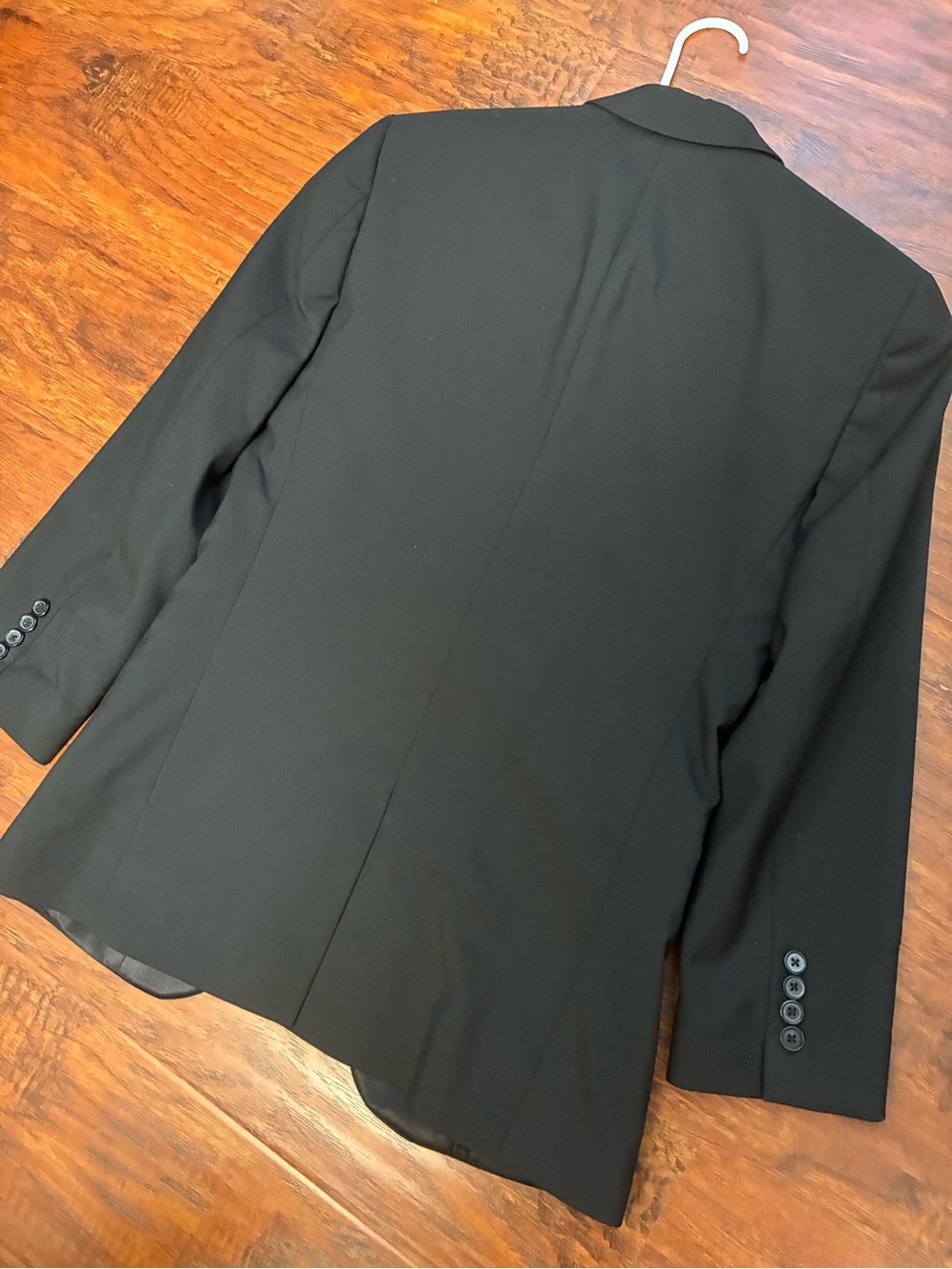 ASOS Black Women's Tuxedo Blazer with Satin Lapel - Picture 2 of 3
